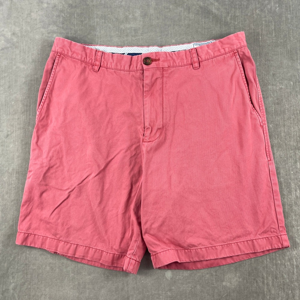 Southern Tide Men 36 Pink The Skipjack Chino Shorts Pima Cotton Modal Logo